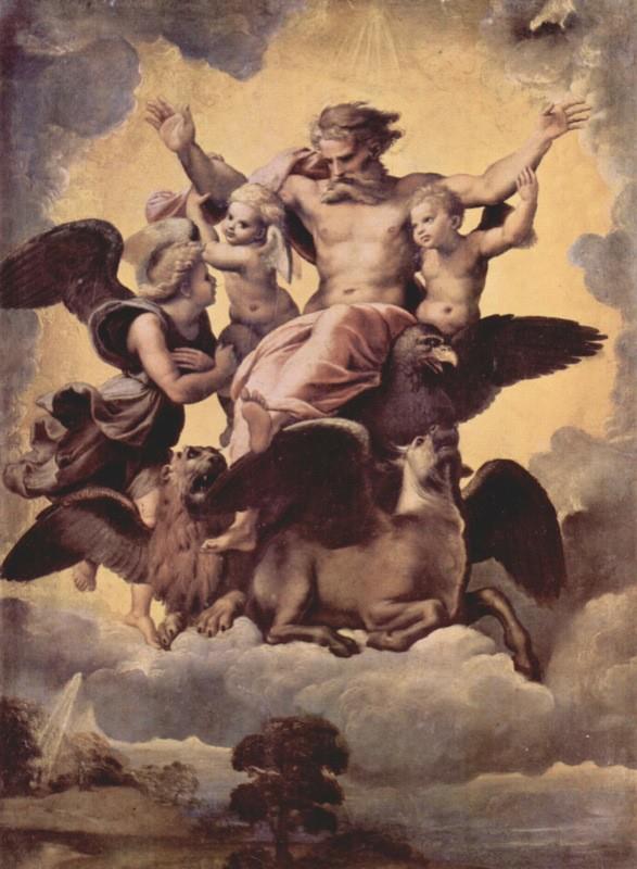 Raffaello Sanzio, La Visione di Ezechiele (1518)